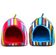Colorful stripe Bed House for Pet Puppy Dogs Tent Kennel House Mongolia Style Dog Bed S M L Wholesale Retail