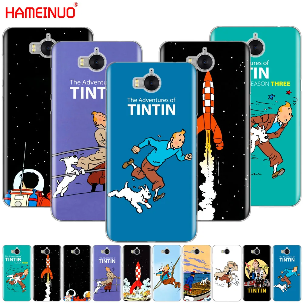 HAMEINUO Приключения Тинтин чехол для сотового телефона huawei honor 3C 4X 4C 5C 5X 6 7 Y3 Y6 Y5 2 II Y560