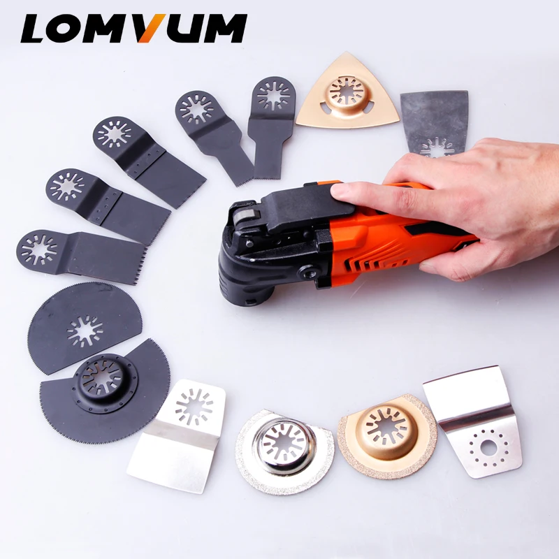 LOMVUM Multi-Function Electric Cutter Trimmer Electric Saw Renovator Tool Woodworking Oscillating Tools 300w Multimaster