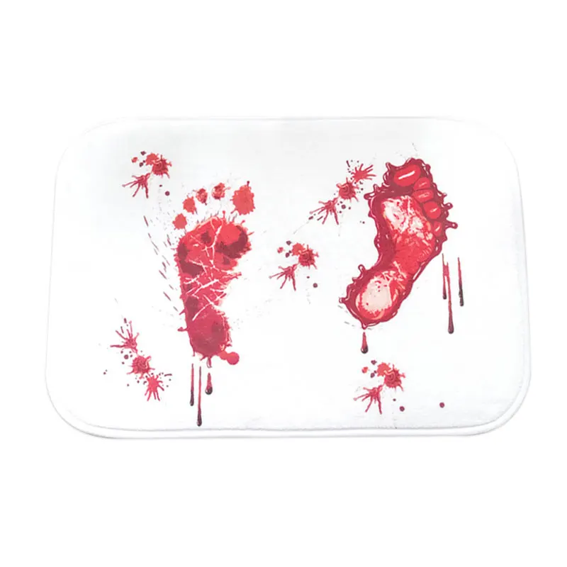 Footprints дверной кровяной коврик для ванной водопоглощающий нескользящий коврик ужасные пугающие коврики под дверь
