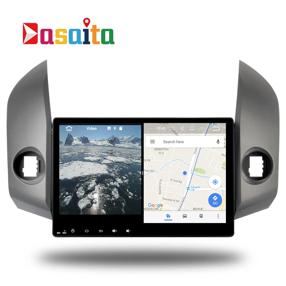 Image Android 5.1.1 GPS Navi Radio for Toyota RAV4 09 12 2DIN headunit stereo Broswer Head Device free map Ship From Russia No Taxes