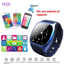 Smartwatch M26 Bluetooth Smart Uhr Tragbare Geräte für IOS Android mit Passometer Sport Smart Whatches Tragen für armbanduhr