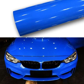 

Decal Car sticker UV resistant Protective Blue Vinyl Super glossy Bubble