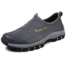 Красивые дышащие сандалии из сетчатого материала мужские летние плоские повседневные босоножки мужские пляжные вьетнамки, мягкие мужские сандалии на плоской подошве размера плюс 28-66, P1e61