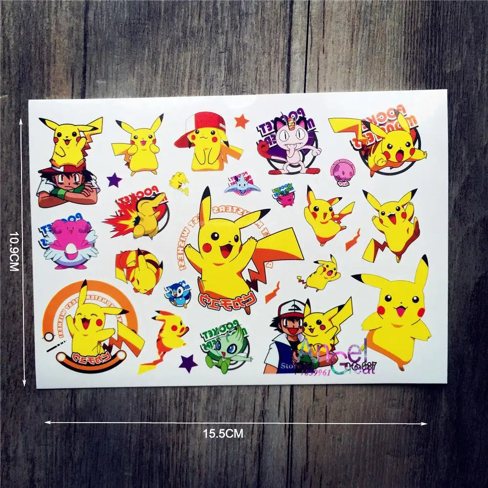 Pokemon Go Temporary Flash Tattoo Sticker / ACG087 Waterproof Body Art