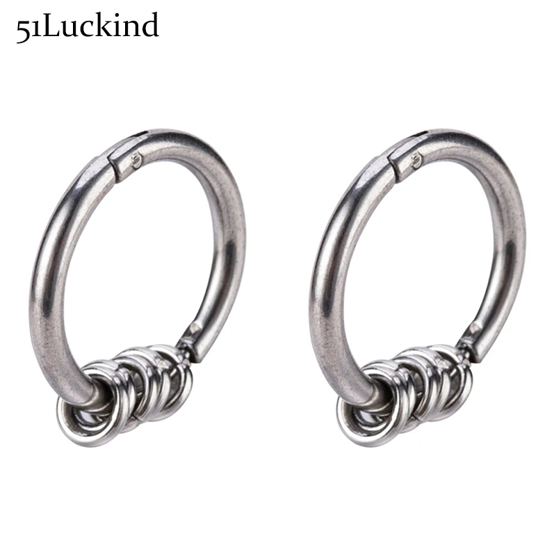 

Luxury Tiny Stainless Steel BTS Small Hoops Earrings Fashion Silver Color Small Circle Loop Earring For Women Mens Jewelry Aros