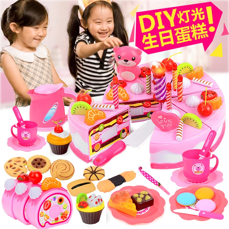 kitchen set cake