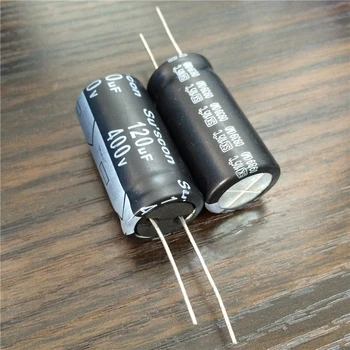 

10pcs 120uF 400V Su'scon SK Series 18x35mm 400V120uF Aluminum Electrolytic capacitor