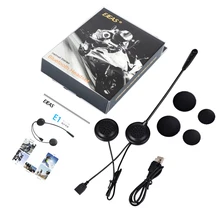 E1 Multifunzione Moto Citofono Intercomunicador 1200 M Casco Altoparlante Auricolare Bluetooth per la Guida Interphone MP3 GPS
