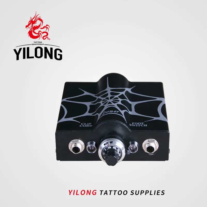

Professional Mini Tattoo Power Supply Black Spider Web Double Wave Tattoo Power Supply For Tattoo & Body Art Free Shipping