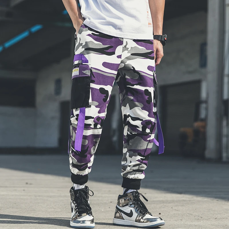 purple track pants men