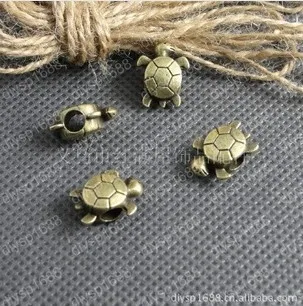 

100 шт./лот 16*13*8 мм бусины из цинкового сплава с античным бронзовым покрытием Бусины с большим отверстием Ювелирная фурнитура JJA1240