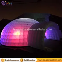 15 м белый гигантский надувной купол палатка Типи цвета изменить светодиодный свет igloo шатер для игрушек палатки