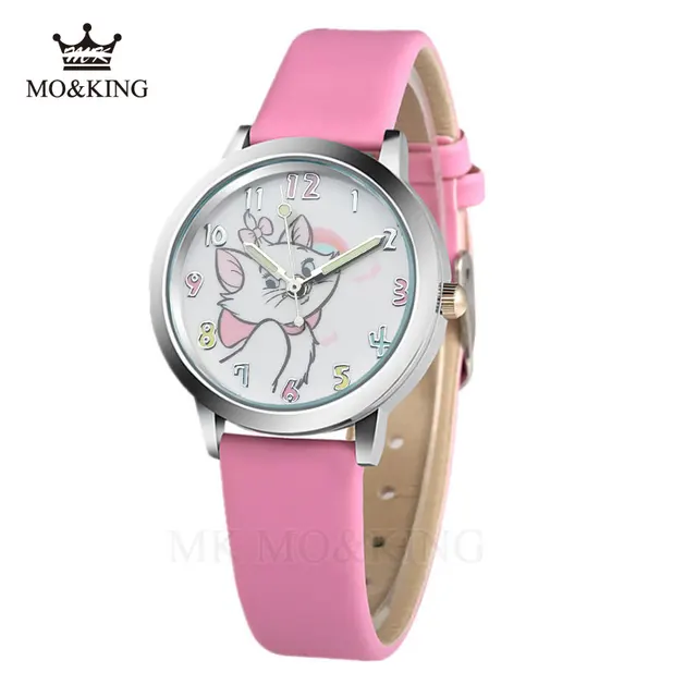 Cute Cat Cartoon Quartz Watch child leather Watches Cat Pattern Watch Women Wris Cute Cat Cartoon Quartz Watch child leather Watches Cat Pattern Watch Women Wris