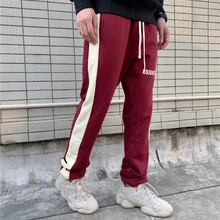 Спортивные штаны 19 новые Джастин Бибер красные черные спортивные штаны Kanye Joggers