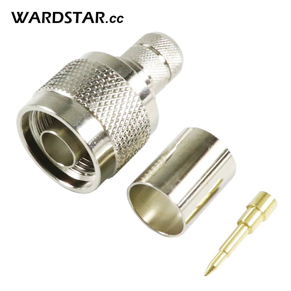 

2pcs/lot N Male Plug Crimp RG8 RG165 RG213 LMR400 RF Connector