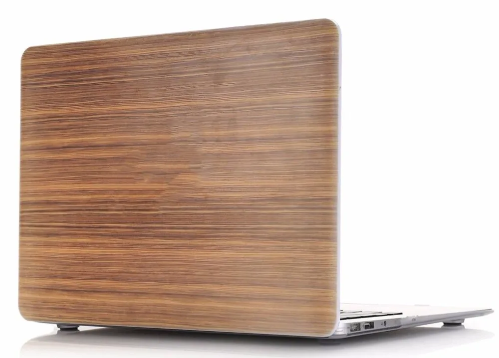 Чехол с деревянным лицевым покрытием для MacBook Air Pro Retina 11 12 13 15 чехол ноутбука