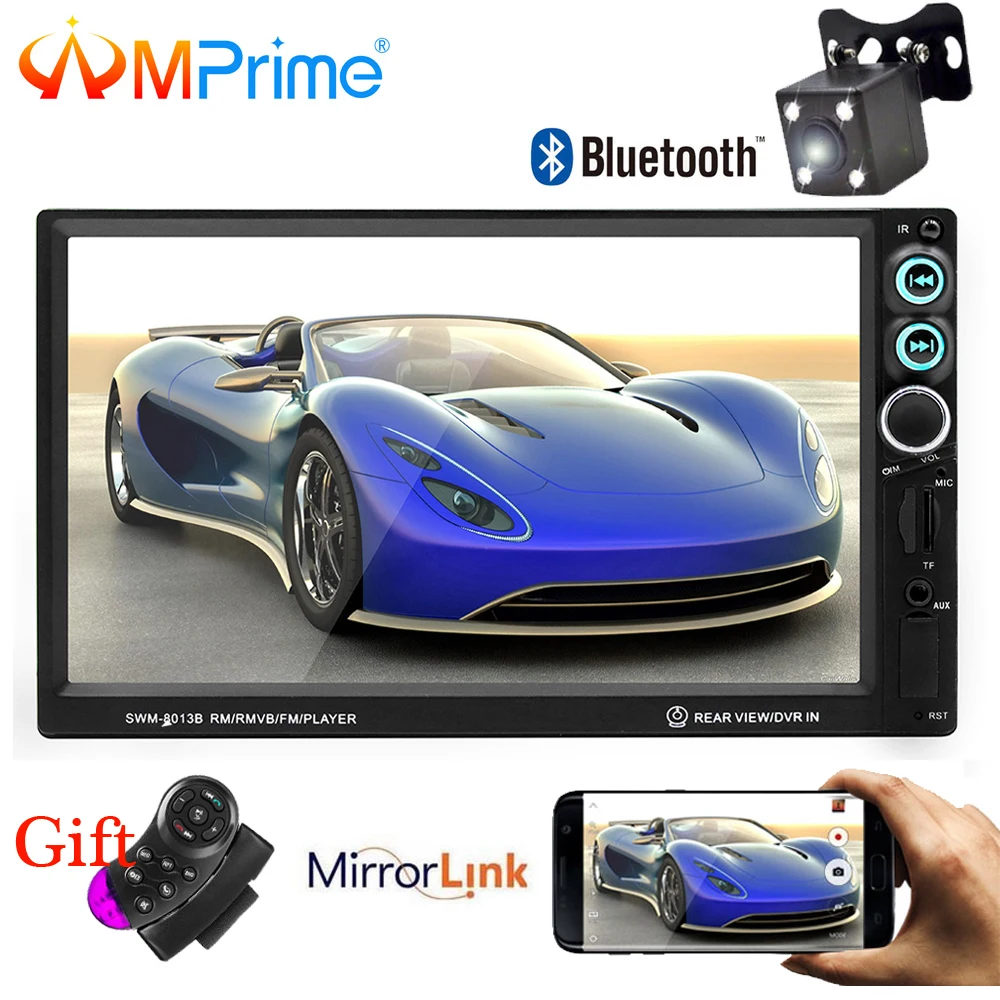 

AMPrime Car radio 2din Universal Car Multimedia Player 7" Bluetooth Autoradio Touch Car Stereo MP5 Player Mirrorlink Rear Camera