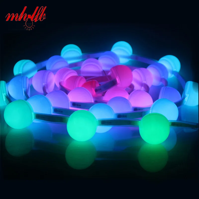 Big Ball LED String Lights Strip Curtain Garland Lamps Fairy Wedding Indoor Outdoor Christmas Tree Holiday Lighting Luminarias 