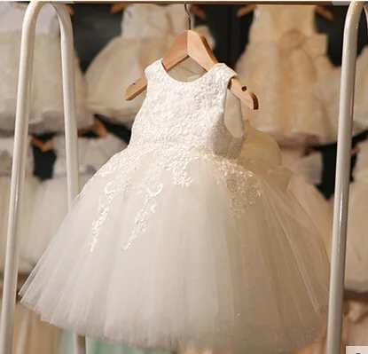 Высококачественное белое платье для причастия; платья для девочек для первого причастия; торжественные платья из тюля и кружева с цветочным узором для маленьких девочек на свадьбу и день рождения