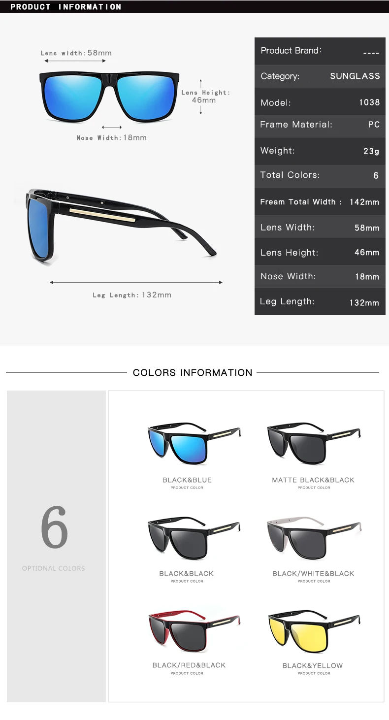 Модные поляризованные солнцезащитные очки Nigt vision для мужчин, фирменный дизайн, UV400, солнцезащитные очки для вождения, градиентные солнцезащитные очки,, высокое качество