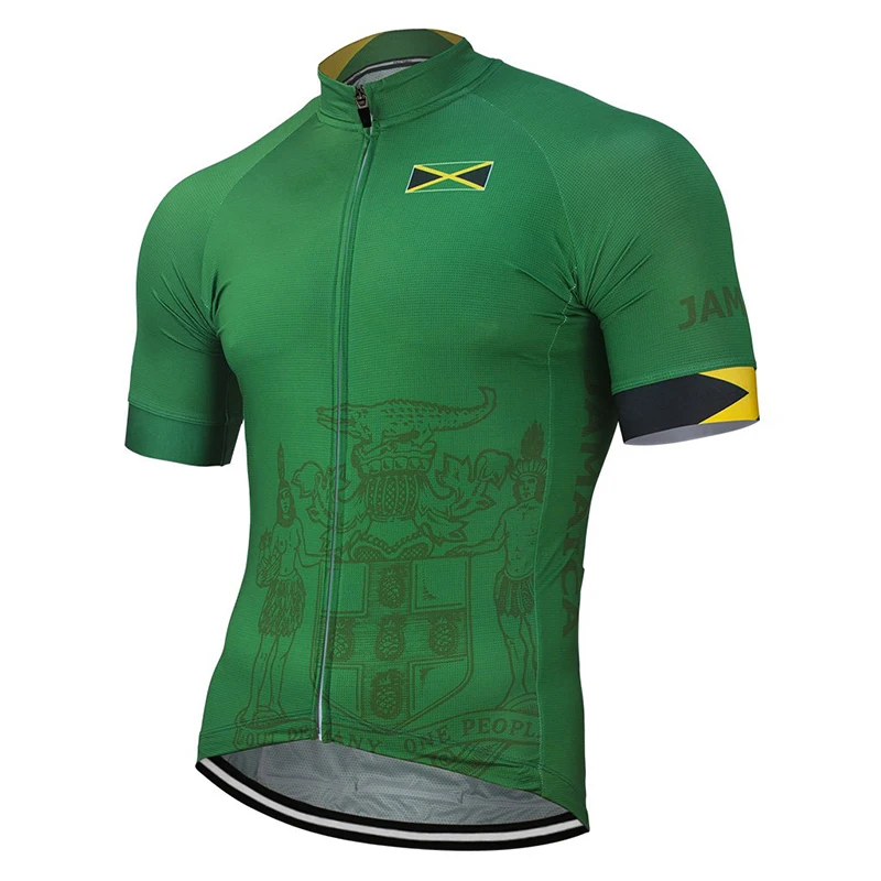 

Jamaica National Team New Summer Cycling Jersey 2019 Pro Bike clothing Green Cycling Wear Bike Road Mountain Race Tops