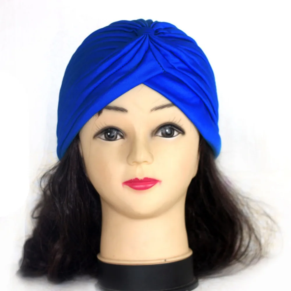 Банданы женские эластичные мусульманский тюрбан шапка повязка на голову женская химиотерапия хиджаб завязанная индийская шапка взрослая повязка на голову для женщин