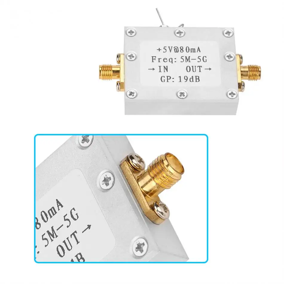 Усилитель РЧ сигнала 5 M-5 GHz широкополосный усилитель РЧ сигнала усиление 19dB2G широкополосное усиление