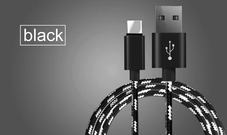 Robotsky type C Mirco USB кабель USB C кабель для samsung Xiaomi huawei супер быстрое зарядное устройство usb type C USB C Быстрая зарядка Android - Цвет: Type-c black