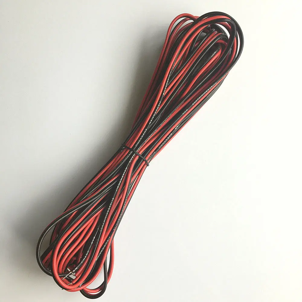 49FT OFC Speaker Wire Red Black Cable 18AWG For Car Home Audio Stereocable ofccable 18awgcable