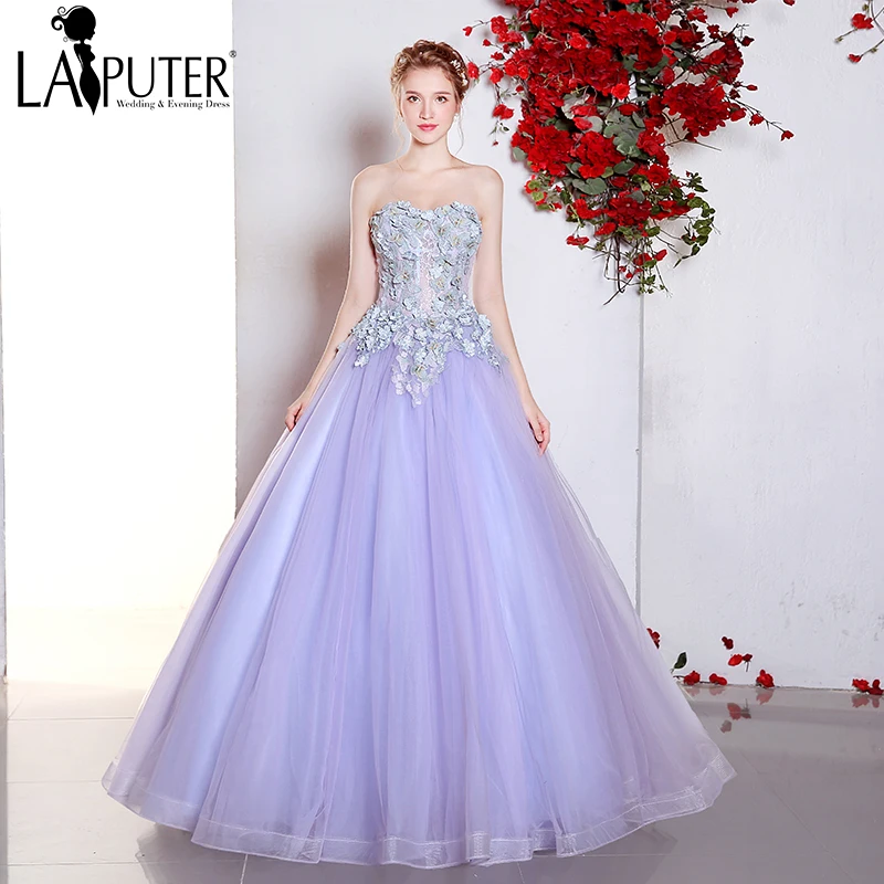 Purple butterfly prom dress Clearance