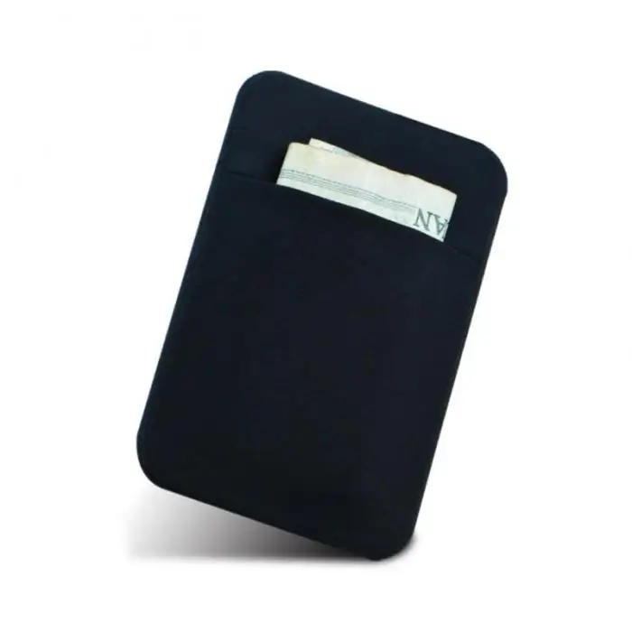 Клейкий карман для кредитных карт чехол для наклейки держатель чехол сплошной цвет для мобильного телефона Hi Dropship