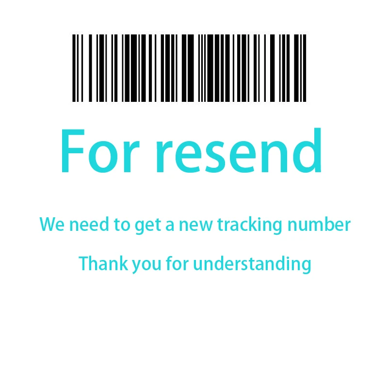 

For resend,to get a new fast tracking number