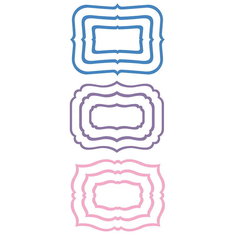 

Fancy Label Frames Metal Cutting Dies Stencils for DIY Scrapbooking Craft Paper Card Decorative Embossing Die Cuts