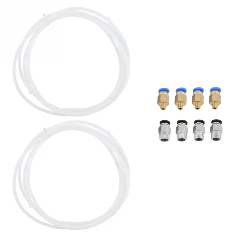 1M 3D Printer Teflon Tube Feeding Carbon Fire Pipe For 1.75mm Filament Blue PTFE