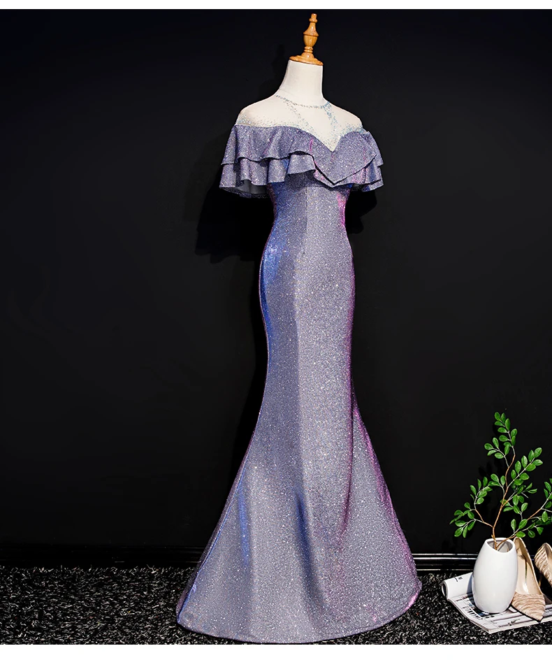 

100%real silver blue rhinestone decoration fairy mermaid dress queen Victoria/customs size