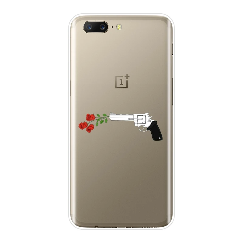 Чехол для One Plus 6 6T 5 5T 3 3T силиконовый мягкий модный чехол накладка с цветами розы