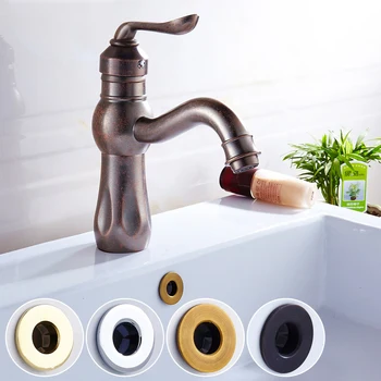 

Bathroom Parts Basin faucet Sink Overflow Cover Brass Six-foot ring Bathroom Product Basin Tidy Insert Replacement D001