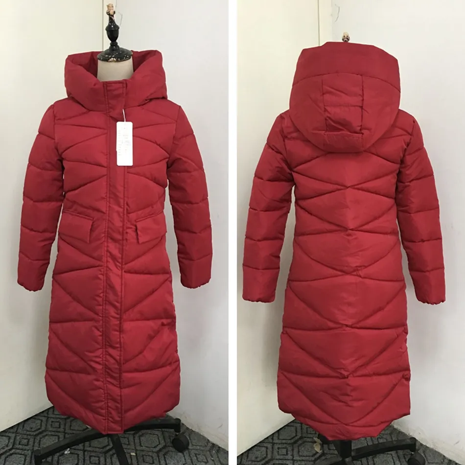 discount  Fashion Design Women Winter Coat Jacket Warm Thick Parkas Long Female Overcoat Women Hooded Coat Co