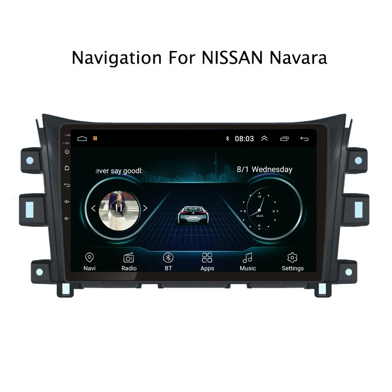 NaviTopia Android 8 1 автомобильный DVD gps Мультимедиа Аудио плеер для Nissan Navara 2017 головное