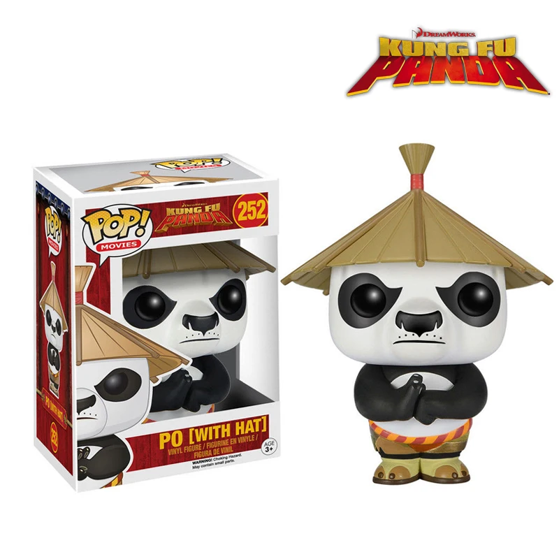 Vinyl Figure Funko Kung Fu Panda Po With Hat Pop