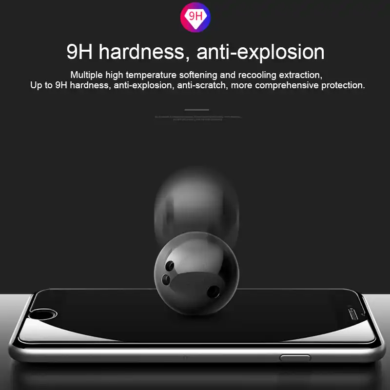2 шт 2.5D Закаленное стекло для iphone X XS Max XR 7 8 Plus 6 6S Plus 5 5S SE Защитные пленки