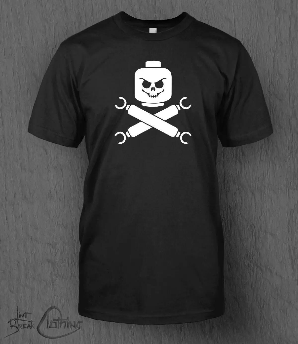 LEGO T-Shirt Skull and Crossbones MEN'S LEGO Movie Logos, Lego Technic Funny Top