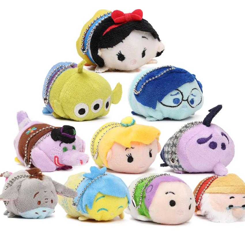 

3.5" Mini Plush Toy Doll Cute Screen Cleaner Plush Toy Juguetes Snow White Mermaid Duck Dog Princess Cinderella Toys