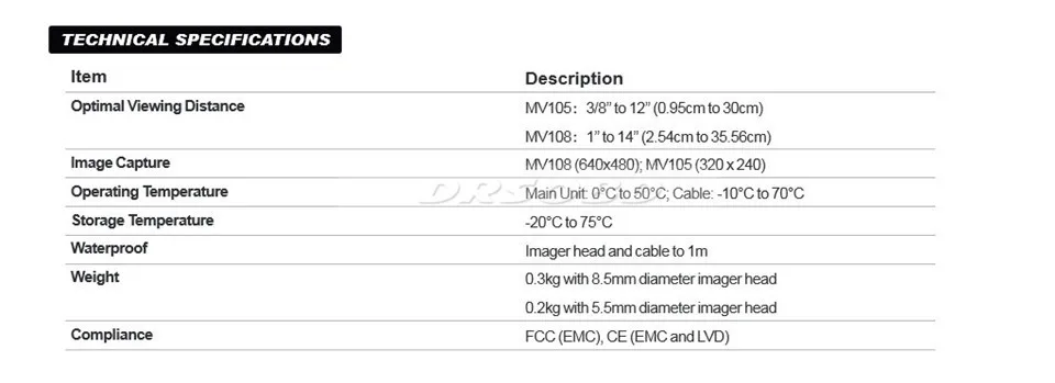 Autel MaxiVideo MV108 Autel цифрового контроля камер MV108 для MaxiSys продукты серии и ПК исследовать трудно- труднодоступных районах