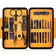 16 шт. в 1 маникюрный набор профессиональные кусачки для маникюра, плоскогубцы для ногтей, инструменты для красоты, ножницы, нож, лучший подарок для вас