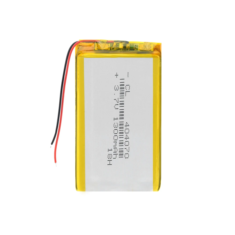 Полимерная батарея 1300 mah 3,7 V 404070 умный дом MP3 колонки литий-ионная батарея для dvr, gps, mp3, mp4, MID PDA psp power Bank, электронная книга