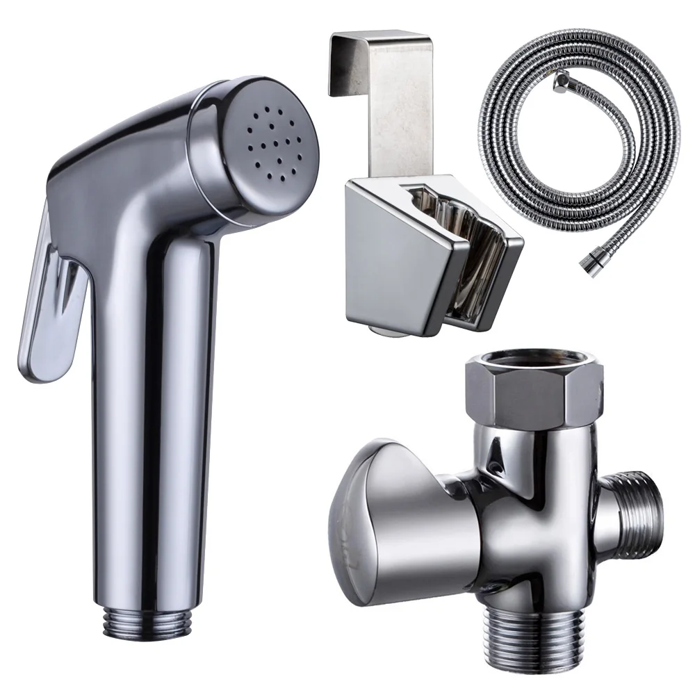 KES LP907+K1018 Toilet Hand Held Bidet Shattaf Sprayer with Shut Off
