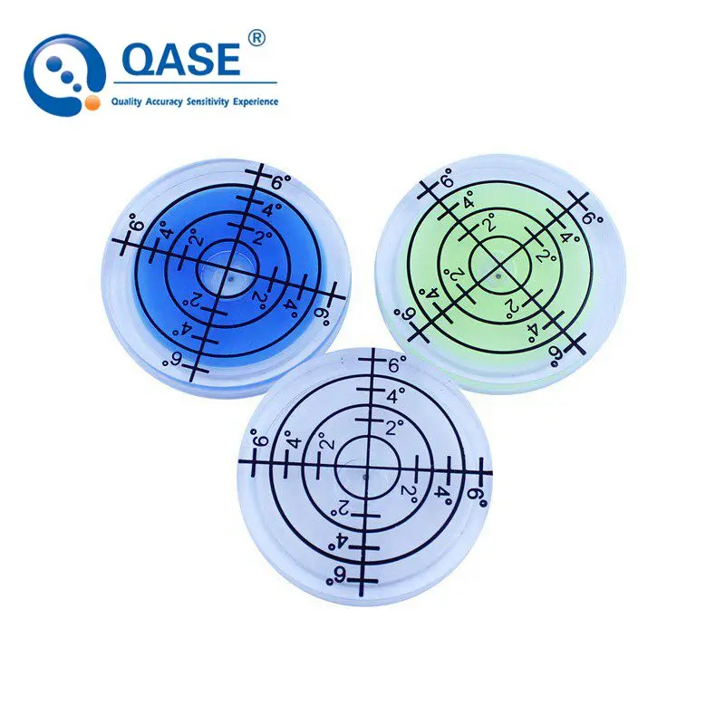 

Hot Sale!! QASE Plastic Bullseye Bubble Level Round Level Bubble Accessories for Measuring Instrument Blue Green White Color