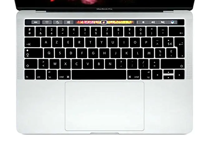 ЕС французский язык AZERTY Мягкая силиконовая клавиатура обложка кожа для Macbook